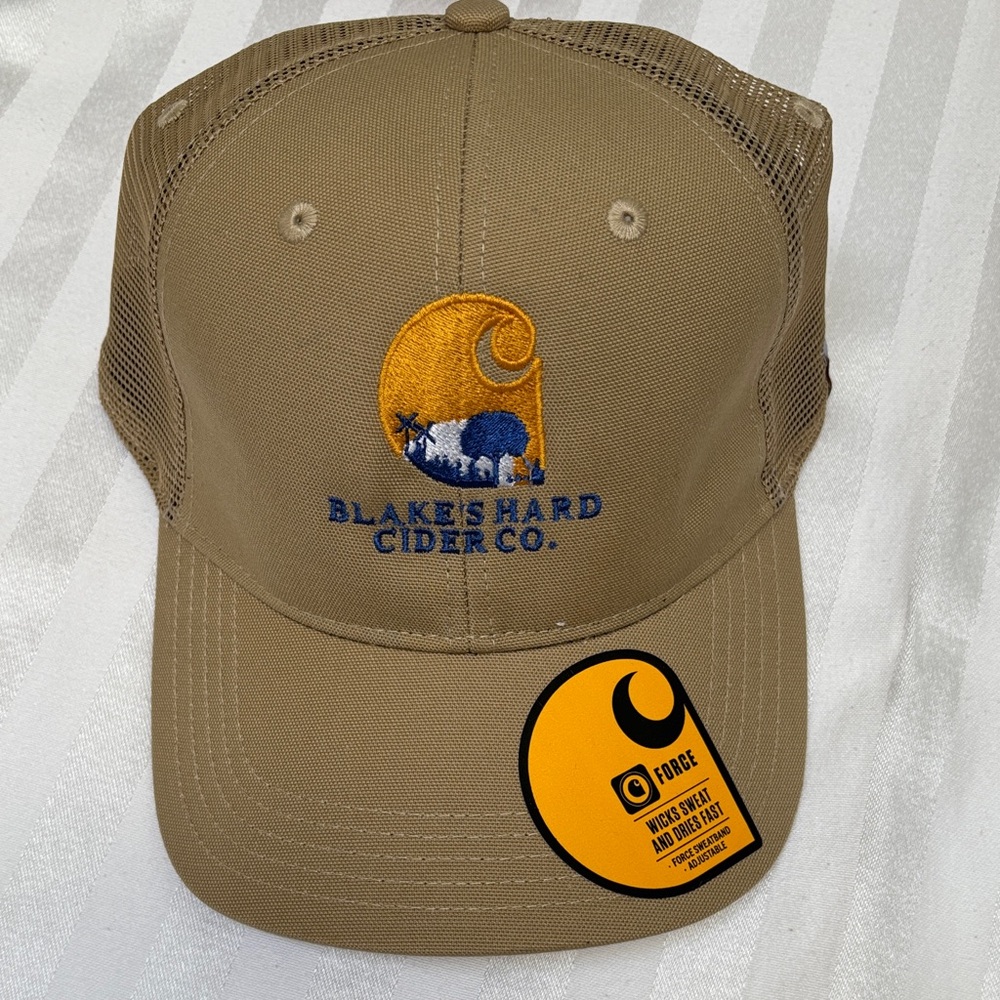 Carhartt Blake's Hard Cider Co. Tan Mesh Cap with Logo